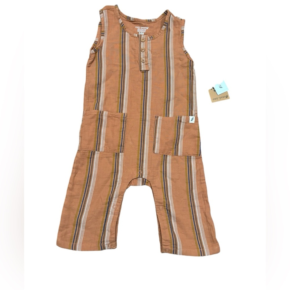 Easy Peasy neutral sleeveless one piece sz 24m NWT